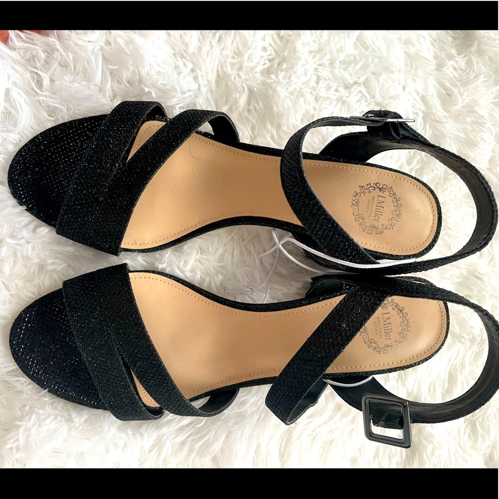 Sparkly block heels